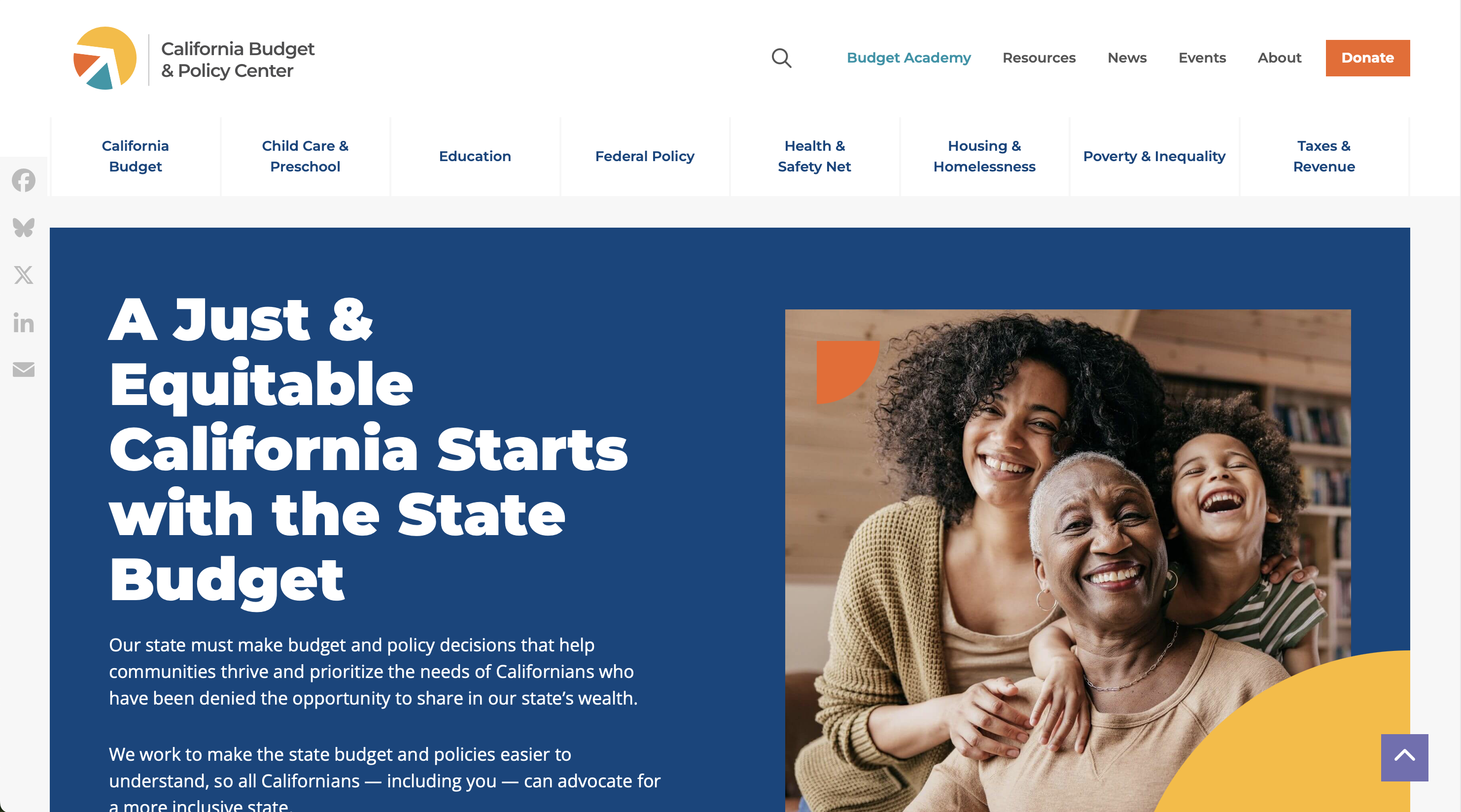cal budget homepage